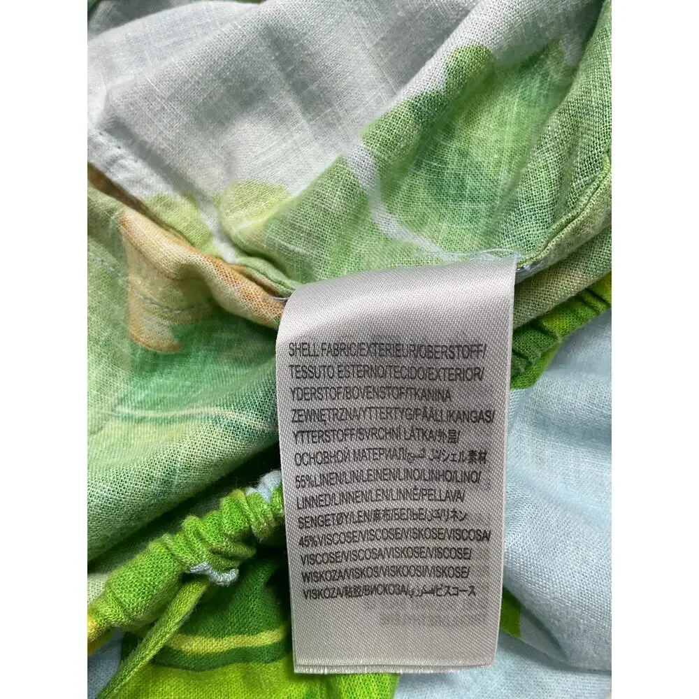 Farm Rio Fresh Green Linen Bananas Pants Size S - Picture 5 of 5